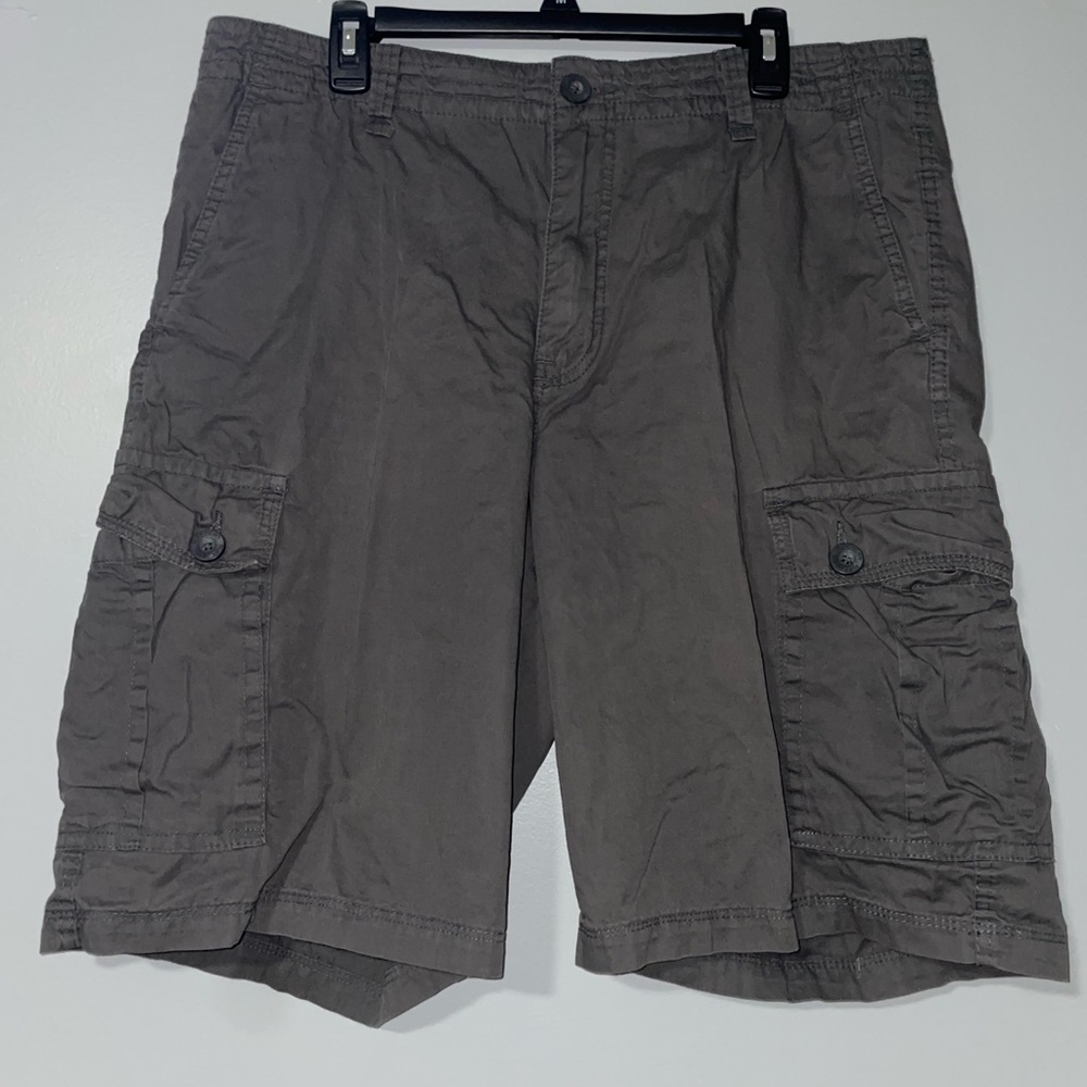 🦍Men's Ruff Hewn Gray Cargo Shorts